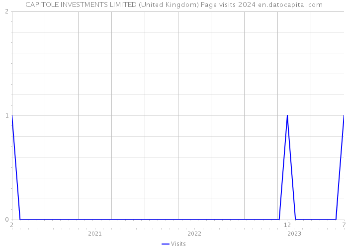 CAPITOLE INVESTMENTS LIMITED (United Kingdom) Page visits 2024 