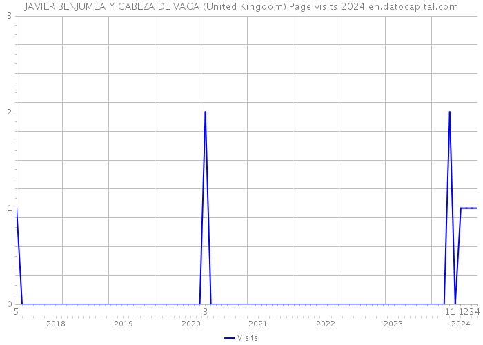 JAVIER BENJUMEA Y CABEZA DE VACA (United Kingdom) Page visits 2024 
