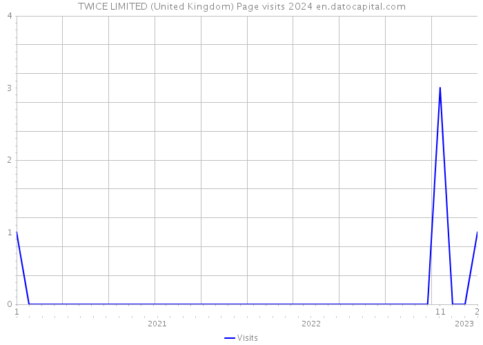 TWICE LIMITED (United Kingdom) Page visits 2024 