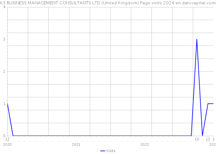KS BUSINESS MANAGEMENT CONSULTANTS LTD (United Kingdom) Page visits 2024 