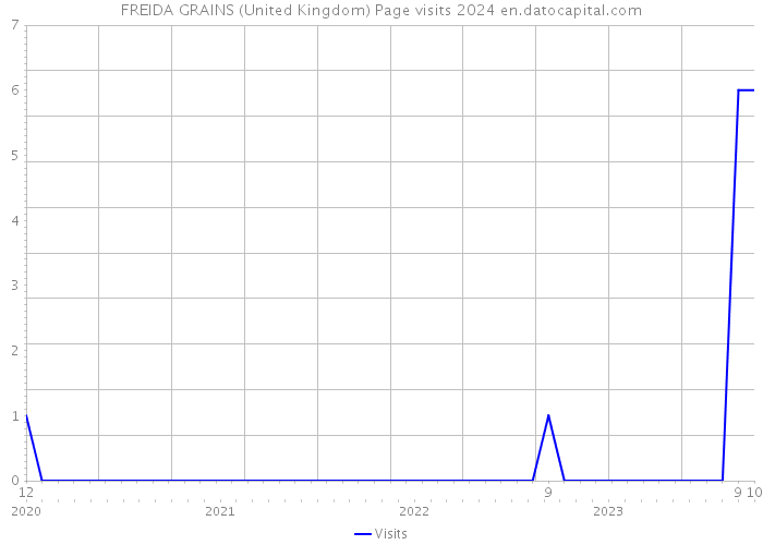 FREIDA GRAINS (United Kingdom) Page visits 2024 