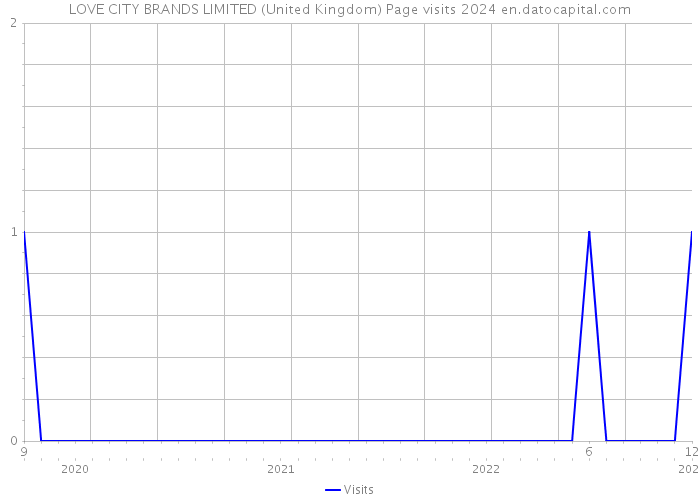 LOVE CITY BRANDS LIMITED (United Kingdom) Page visits 2024 