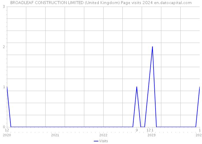 BROADLEAF CONSTRUCTION LIMITED (United Kingdom) Page visits 2024 