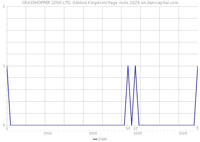 GRASSHOPPER 2000 LTD. (United Kingdom) Page visits 2024 