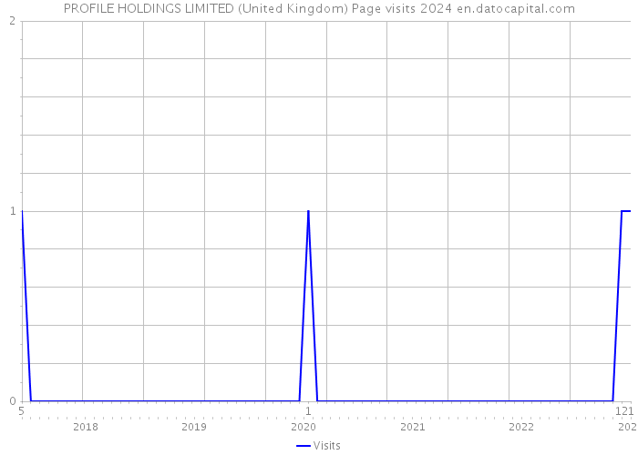 PROFILE HOLDINGS LIMITED (United Kingdom) Page visits 2024 