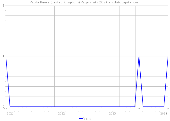 Pablo Reyes (United Kingdom) Page visits 2024 