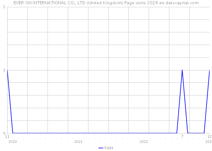 EVER ON INTERNATIONAL CO., LTD (United Kingdom) Page visits 2024 