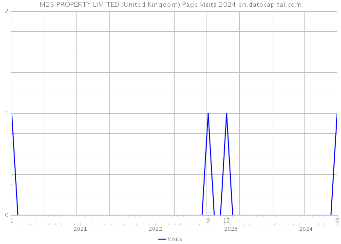 M25 PROPERTY LIMITED (United Kingdom) Page visits 2024 