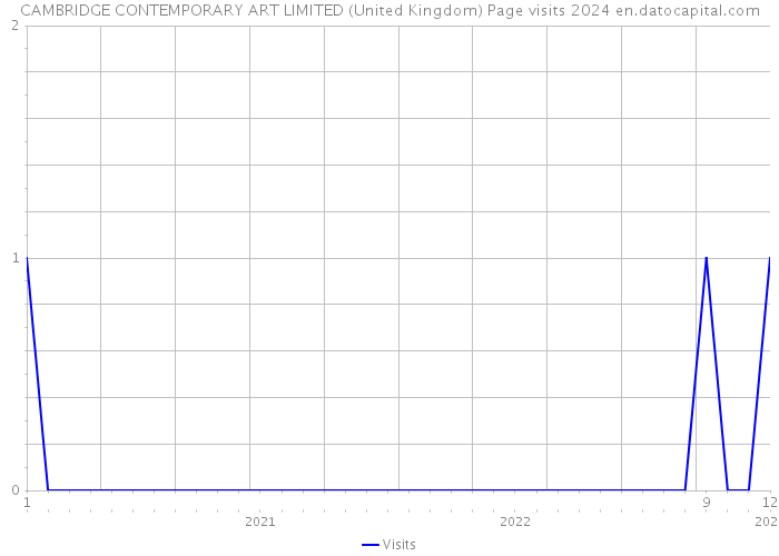 CAMBRIDGE CONTEMPORARY ART LIMITED (United Kingdom) Page visits 2024 