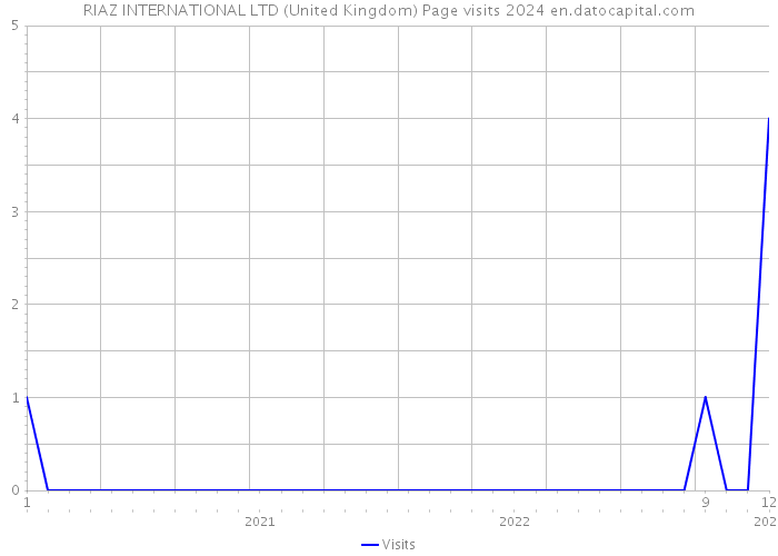 RIAZ INTERNATIONAL LTD (United Kingdom) Page visits 2024 
