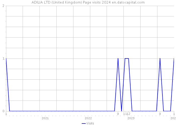 ADILIA LTD (United Kingdom) Page visits 2024 