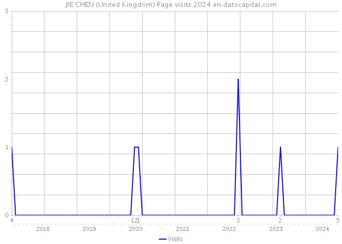 JIE CHEN (United Kingdom) Page visits 2024 