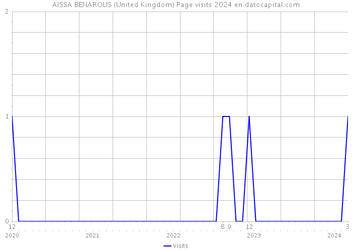 AISSA BENAROUS (United Kingdom) Page visits 2024 