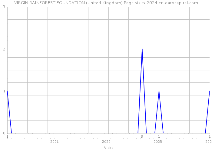 VIRGIN RAINFOREST FOUNDATION (United Kingdom) Page visits 2024 