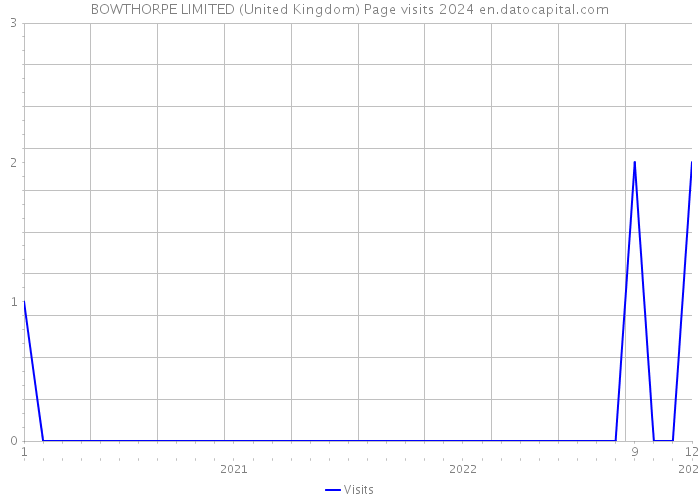 BOWTHORPE LIMITED (United Kingdom) Page visits 2024 