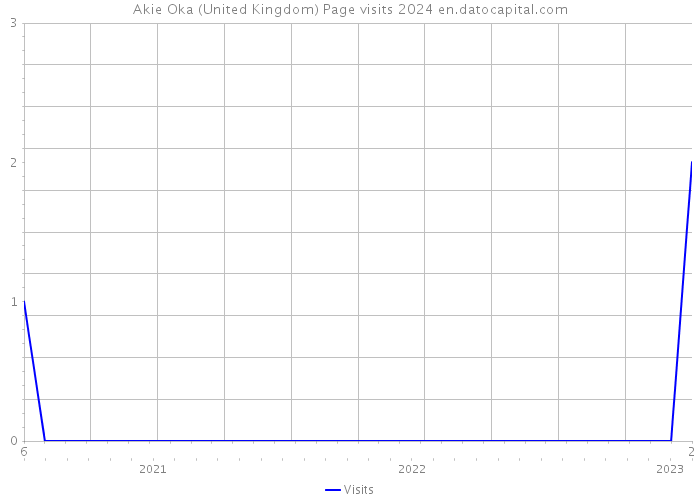 Akie Oka (United Kingdom) Page visits 2024 