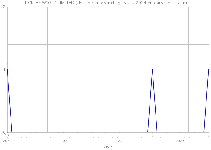 TICKLES WORLD LIMITED (United Kingdom) Page visits 2024 