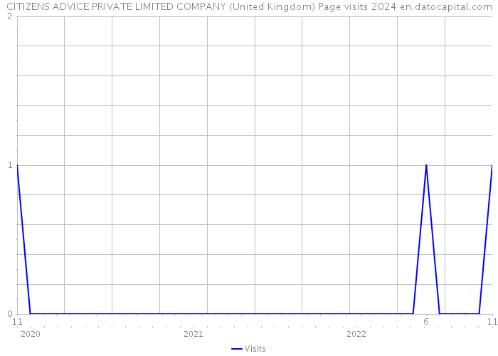 CITIZENS ADVICE PRIVATE LIMITED COMPANY (United Kingdom) Page visits 2024 