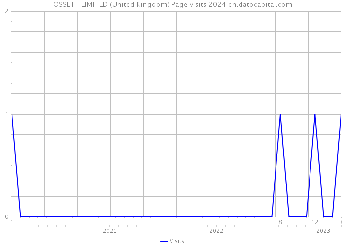 OSSETT LIMITED (United Kingdom) Page visits 2024 