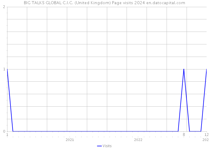 BIG TALKS GLOBAL C.I.C. (United Kingdom) Page visits 2024 