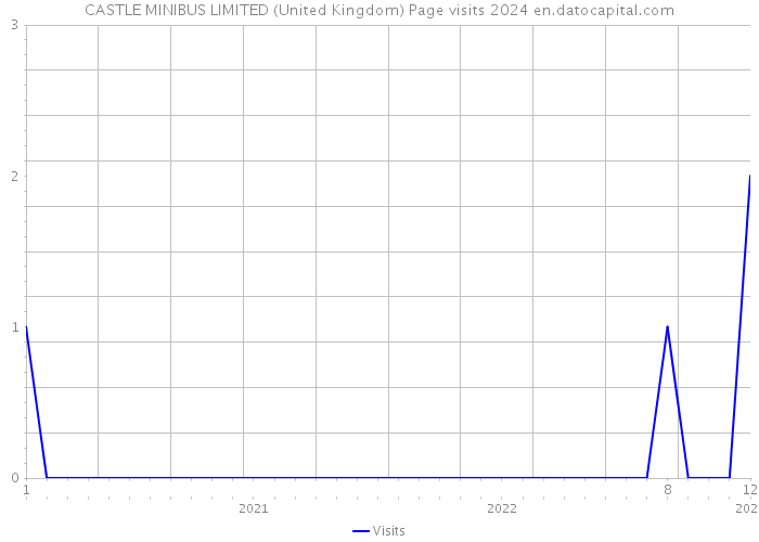 CASTLE MINIBUS LIMITED (United Kingdom) Page visits 2024 