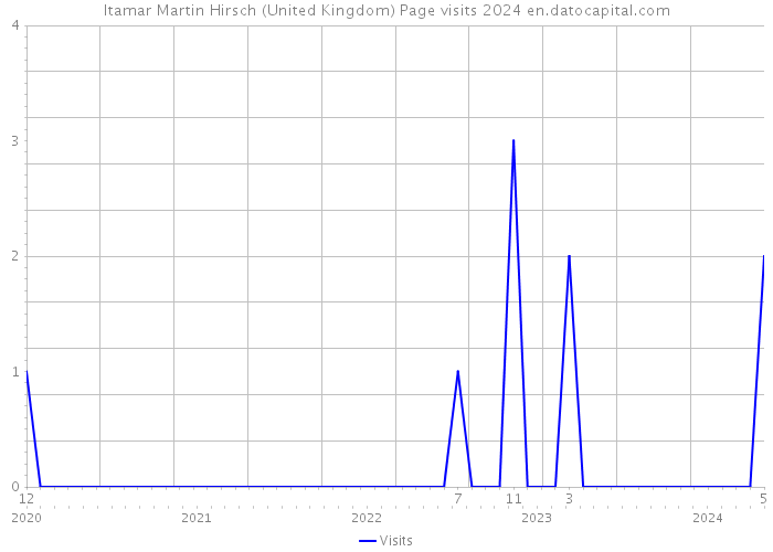 Itamar Martin Hirsch (United Kingdom) Page visits 2024 