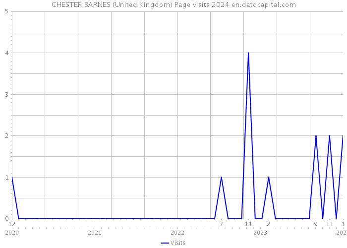 CHESTER BARNES (United Kingdom) Page visits 2024 