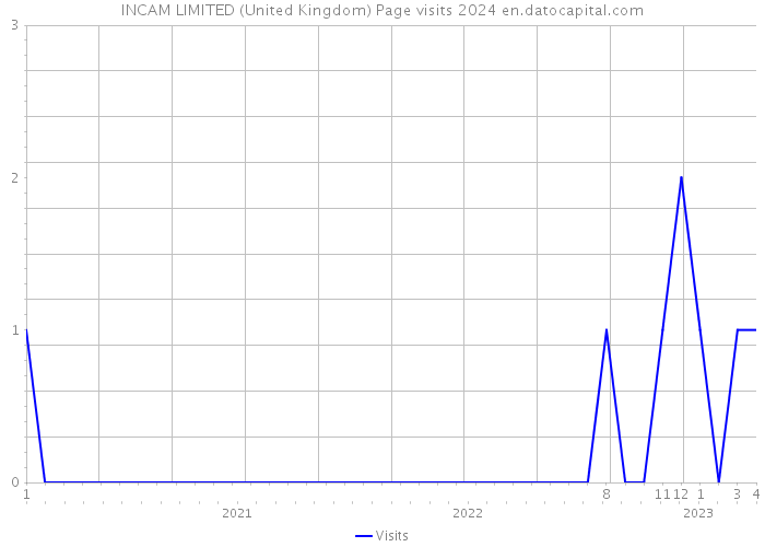 INCAM LIMITED (United Kingdom) Page visits 2024 