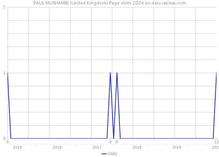 PAUL MUSHAMBI (United Kingdom) Page visits 2024 