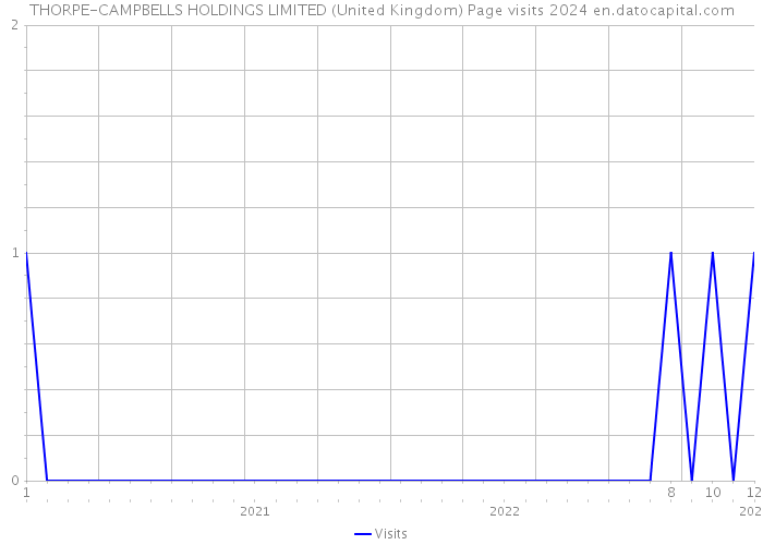 THORPE-CAMPBELLS HOLDINGS LIMITED (United Kingdom) Page visits 2024 