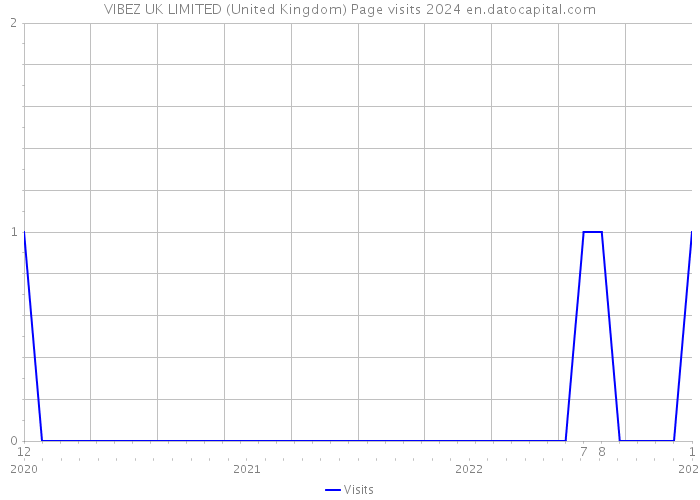 VIBEZ UK LIMITED (United Kingdom) Page visits 2024 