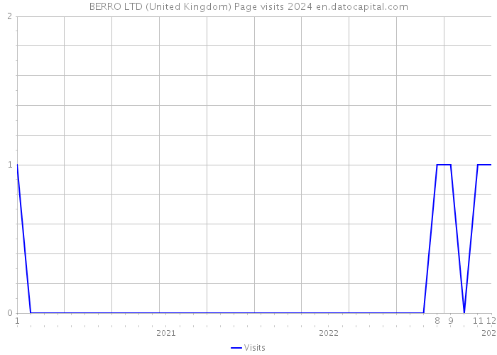 BERRO LTD (United Kingdom) Page visits 2024 