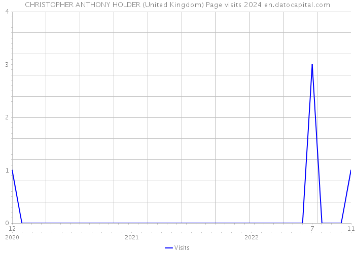 CHRISTOPHER ANTHONY HOLDER (United Kingdom) Page visits 2024 
