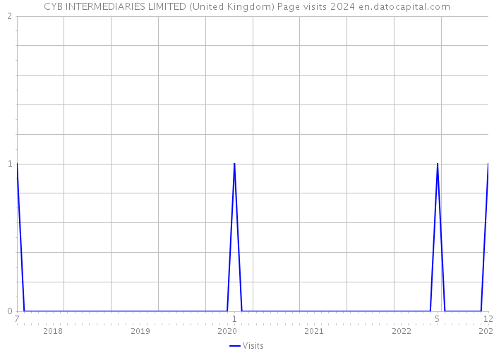 CYB INTERMEDIARIES LIMITED (United Kingdom) Page visits 2024 