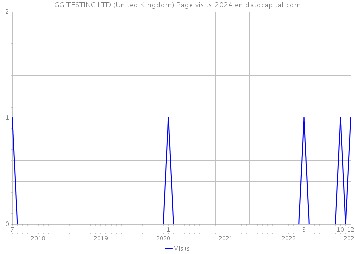 GG TESTING LTD (United Kingdom) Page visits 2024 