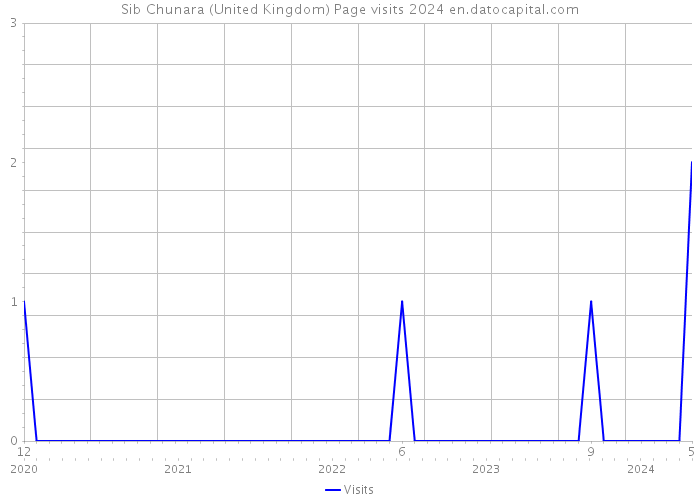 Sib Chunara (United Kingdom) Page visits 2024 