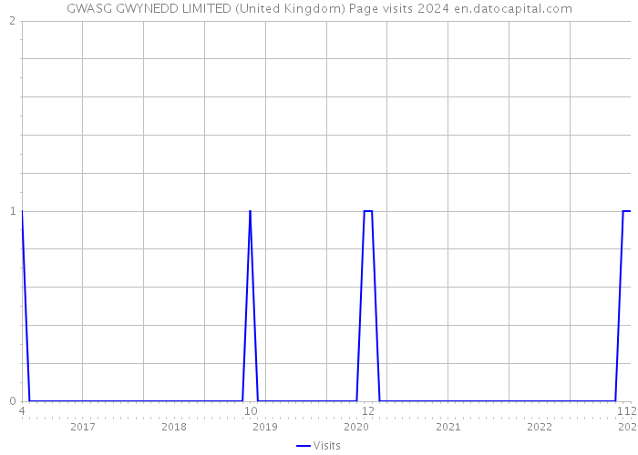 GWASG GWYNEDD LIMITED (United Kingdom) Page visits 2024 