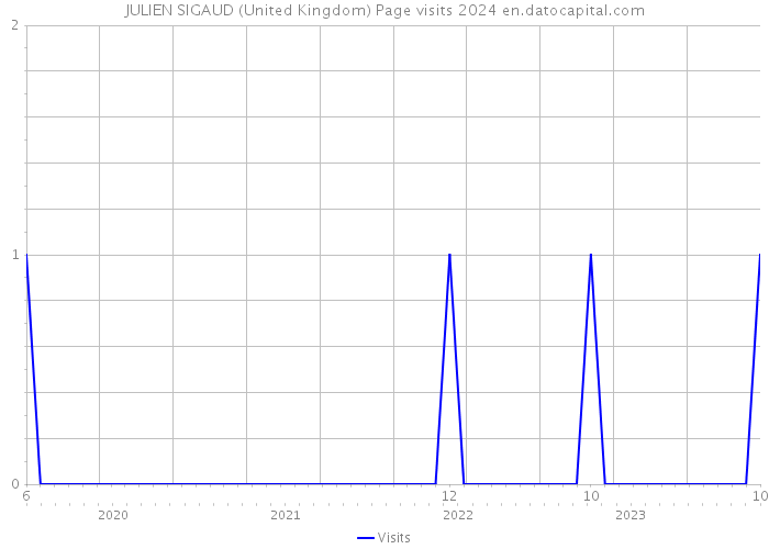 JULIEN SIGAUD (United Kingdom) Page visits 2024 
