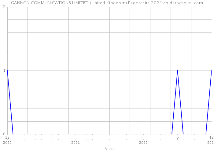 GANNON COMMUNICATIONS LIMITED (United Kingdom) Page visits 2024 