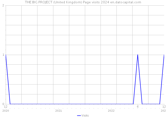 THE BIG PROJECT (United Kingdom) Page visits 2024 