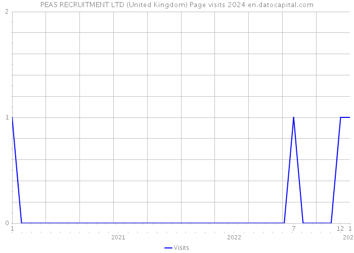 PEAS RECRUITMENT LTD (United Kingdom) Page visits 2024 