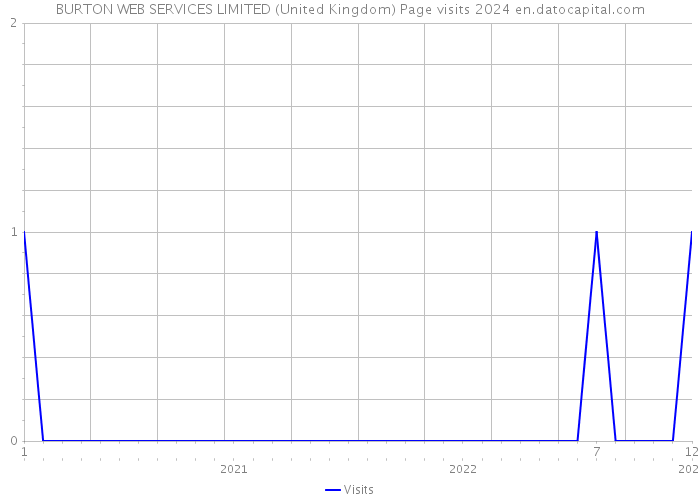 BURTON WEB SERVICES LIMITED (United Kingdom) Page visits 2024 