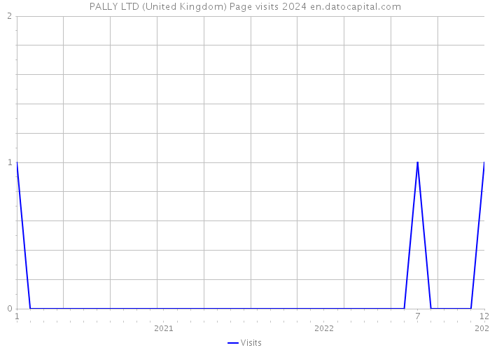 PALLY LTD (United Kingdom) Page visits 2024 