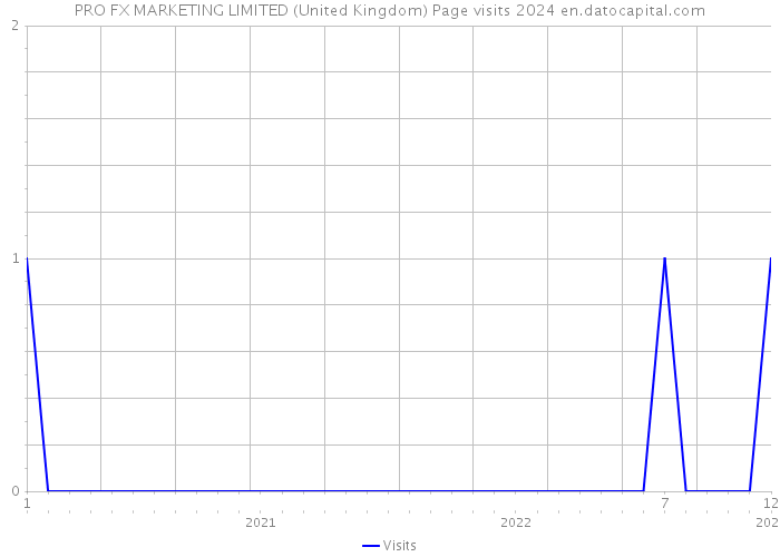 PRO FX MARKETING LIMITED (United Kingdom) Page visits 2024 
