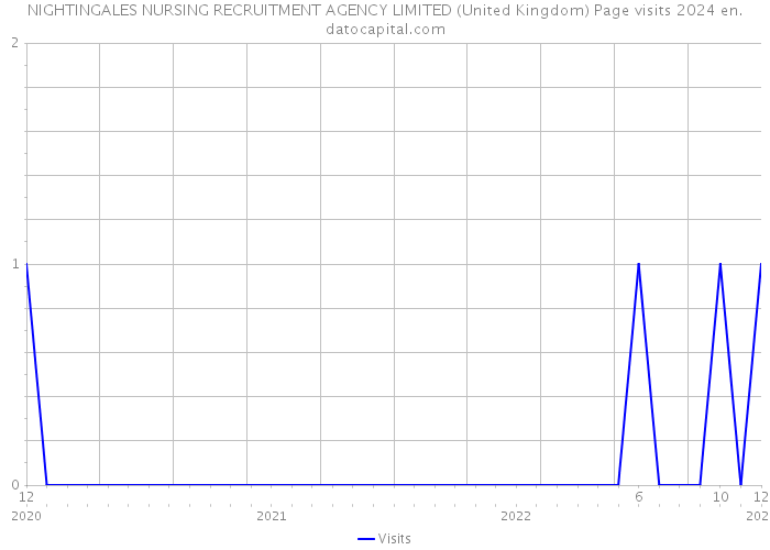 NIGHTINGALES NURSING RECRUITMENT AGENCY LIMITED (United Kingdom) Page visits 2024 