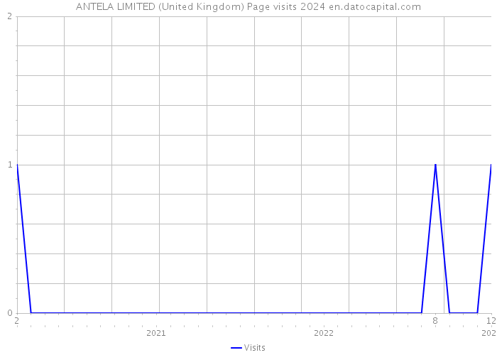 ANTELA LIMITED (United Kingdom) Page visits 2024 