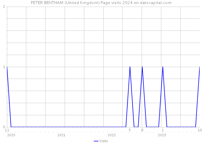PETER BENTHAM (United Kingdom) Page visits 2024 