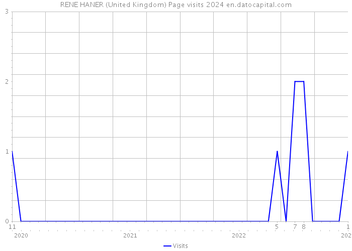 RENE HANER (United Kingdom) Page visits 2024 