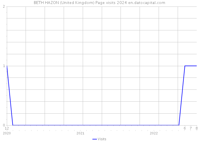 BETH HAZON (United Kingdom) Page visits 2024 