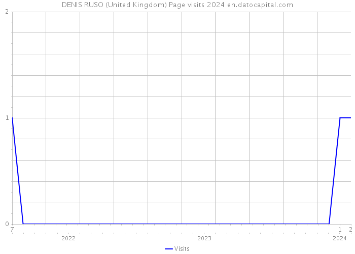 DENIS RUSO (United Kingdom) Page visits 2024 
